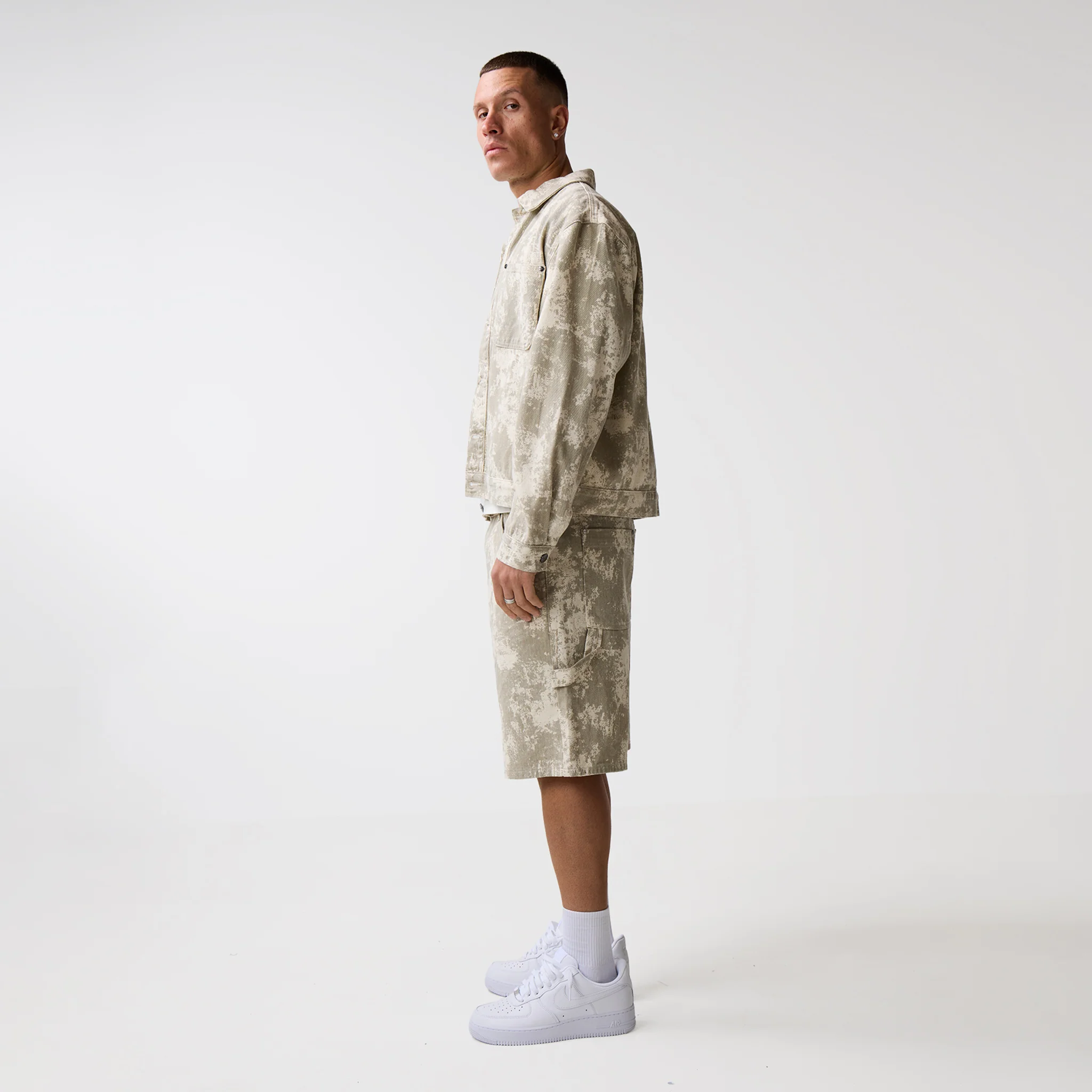 Tree Camo Print Twinset | Beige - Image 8