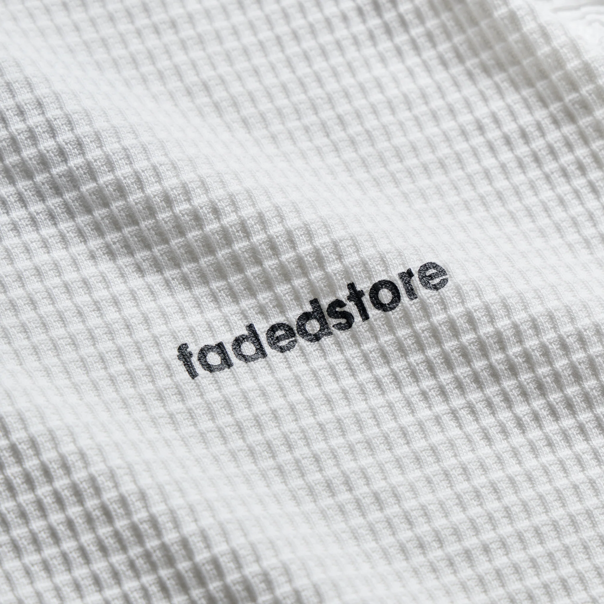 Under Development Long Sleeve Waffle T-Shirt | Chalk - Image 8
