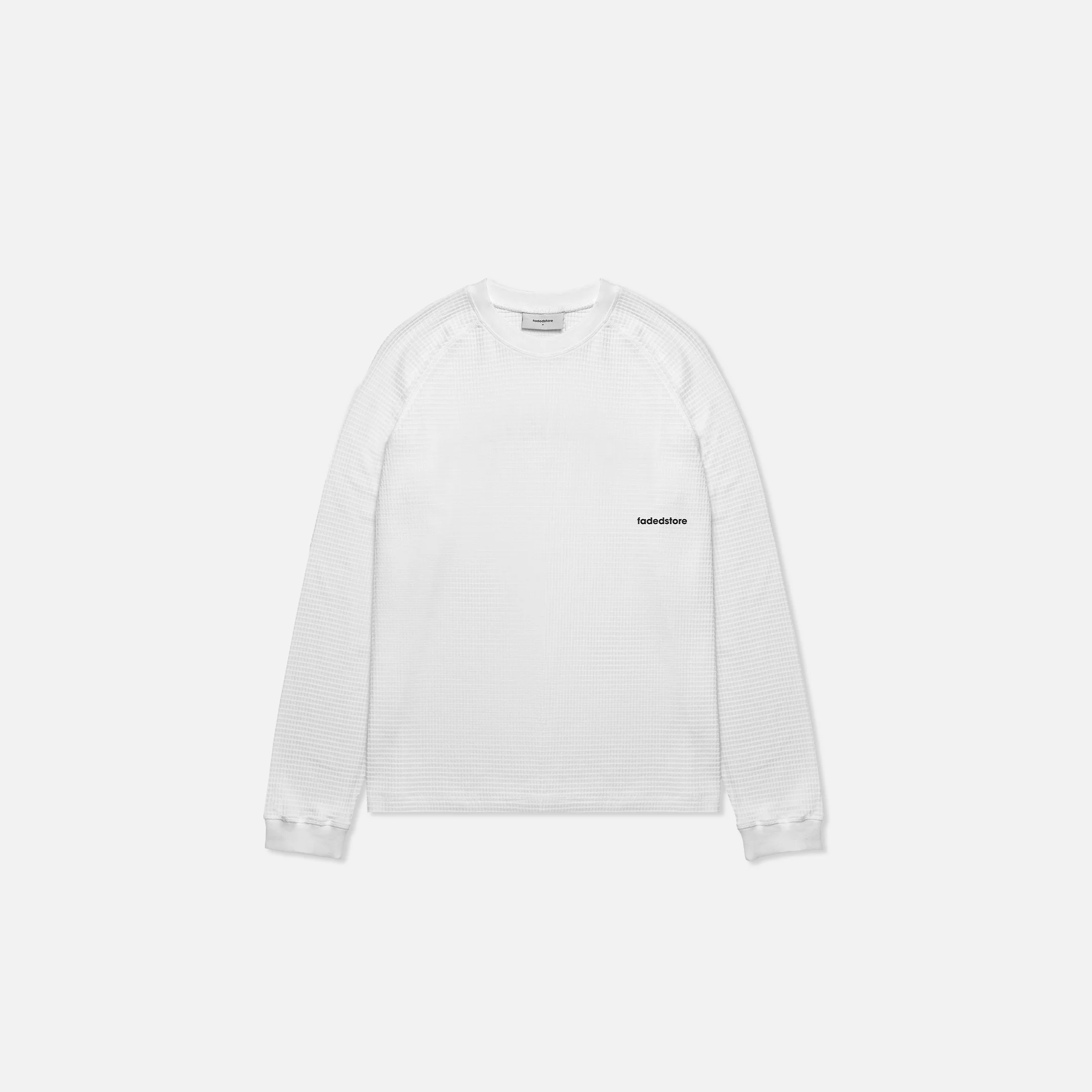 Under Development Long Sleeve Waffle T-Shirt | Chalk - Image 9