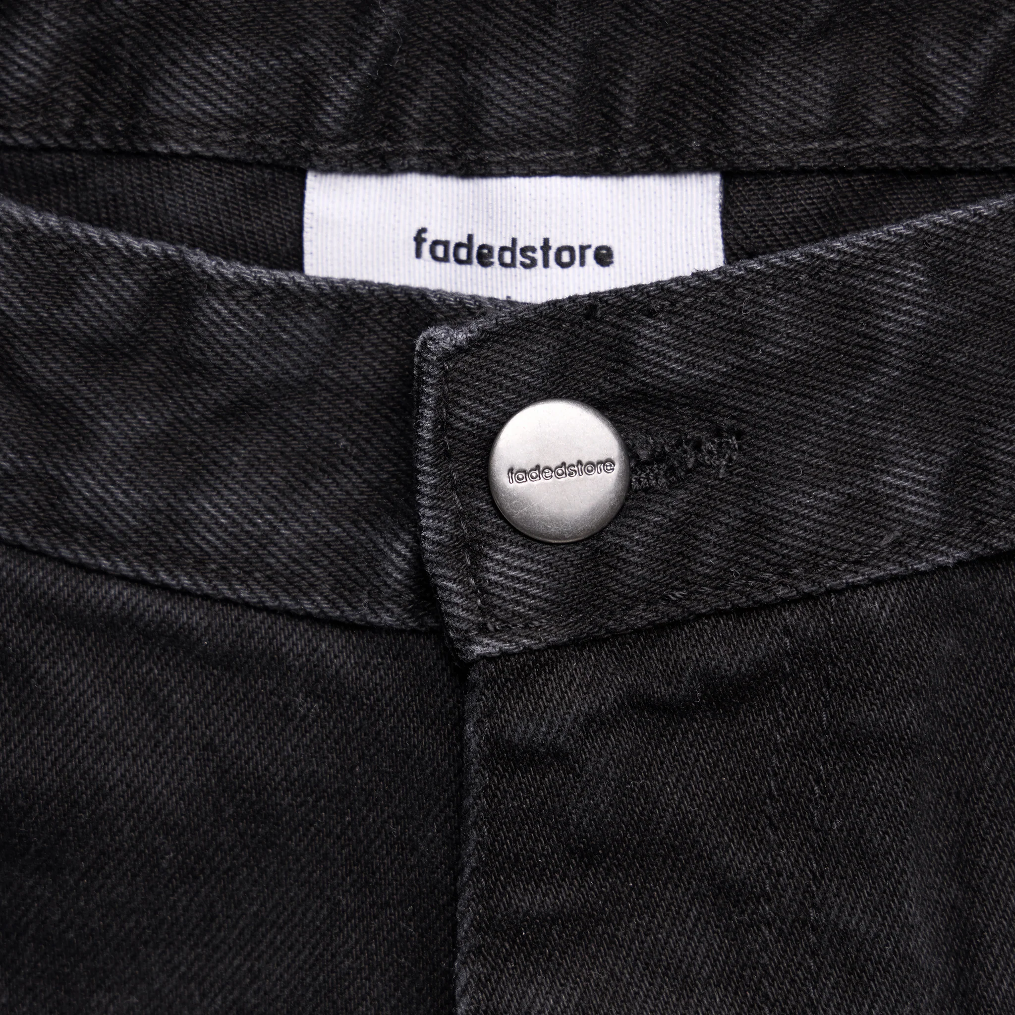 Unpicked Denim Shorts | Washed Black - Image 6