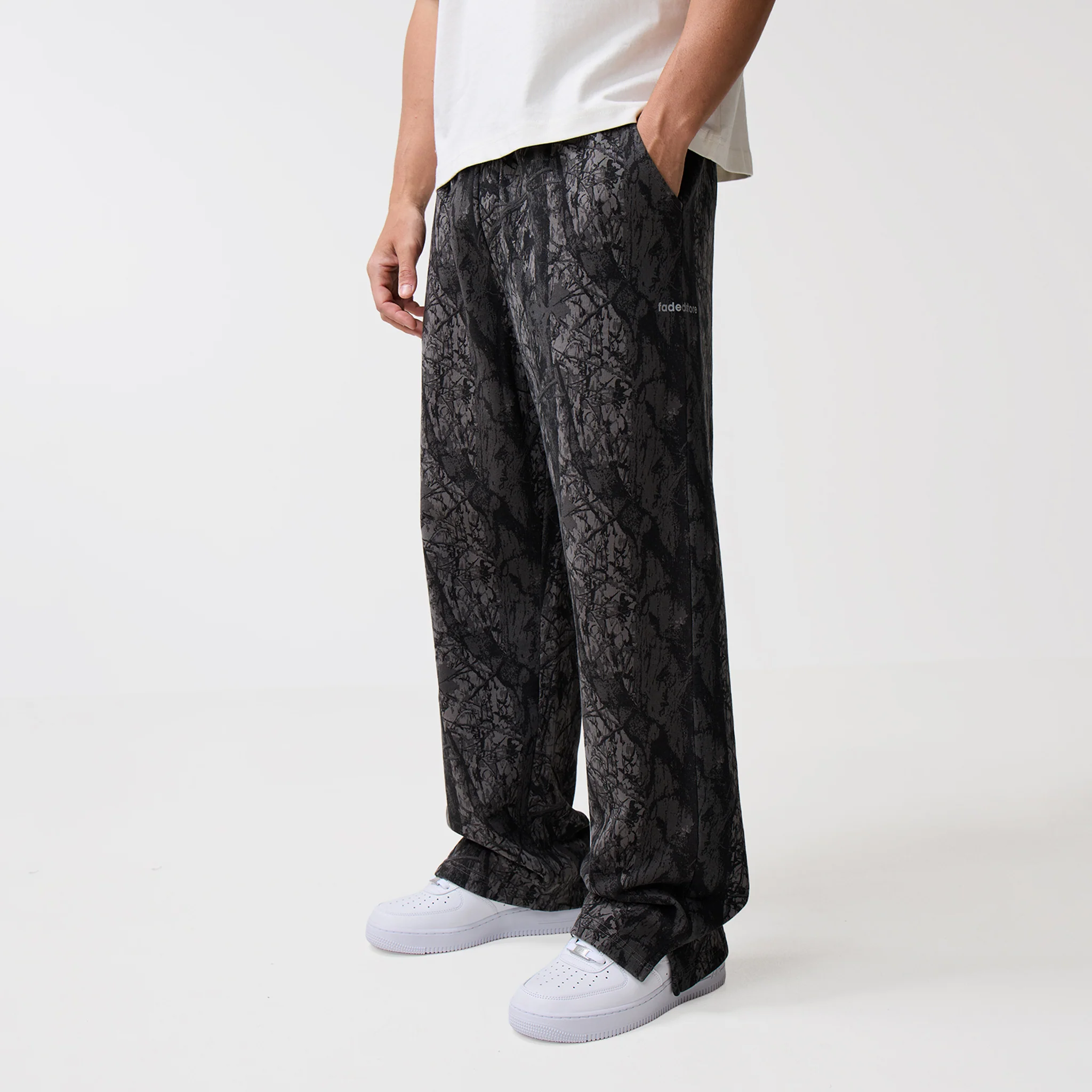 Wide Leg Jogger | Black Camo - Image 3