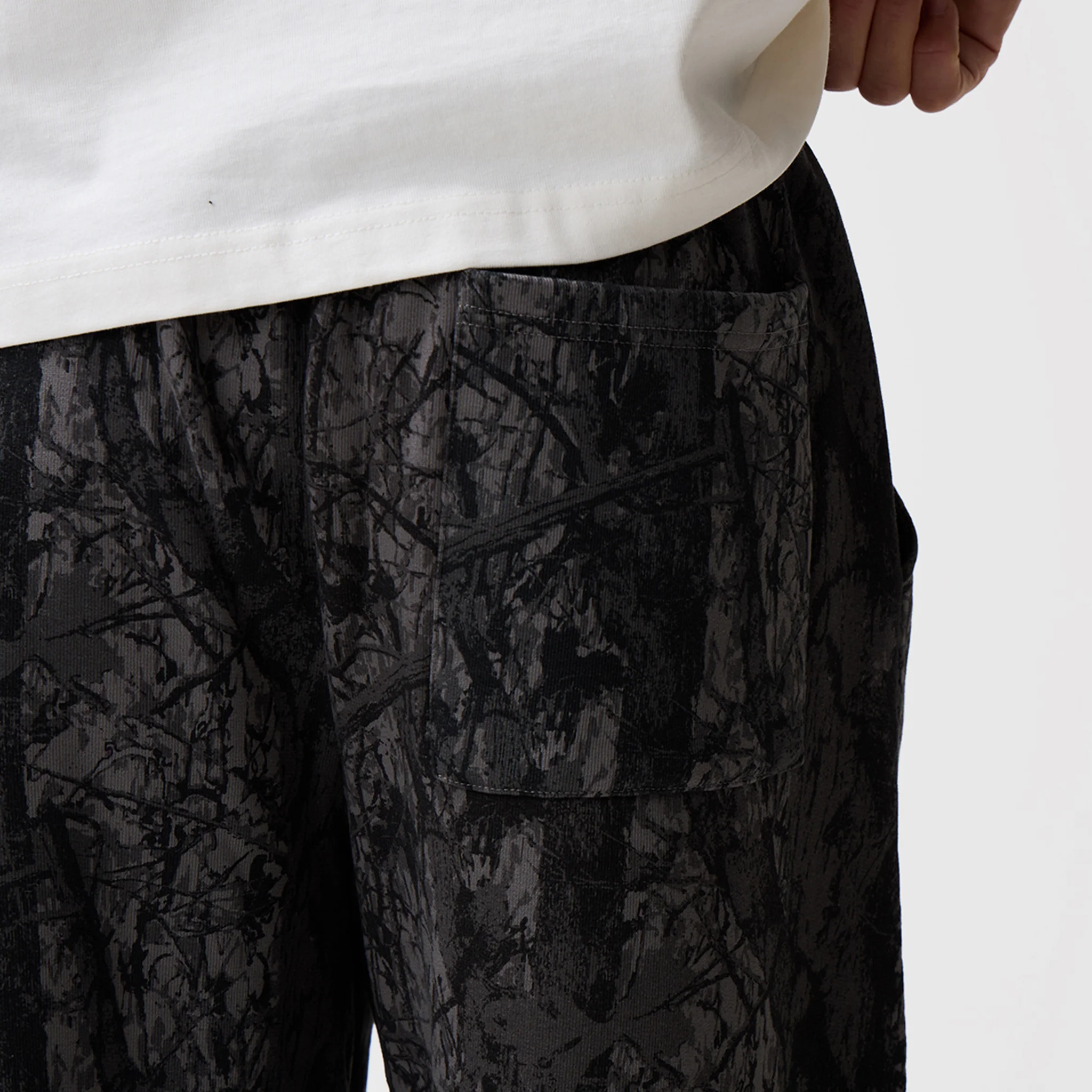 Wide Leg Jogger | Black Camo - Image 4