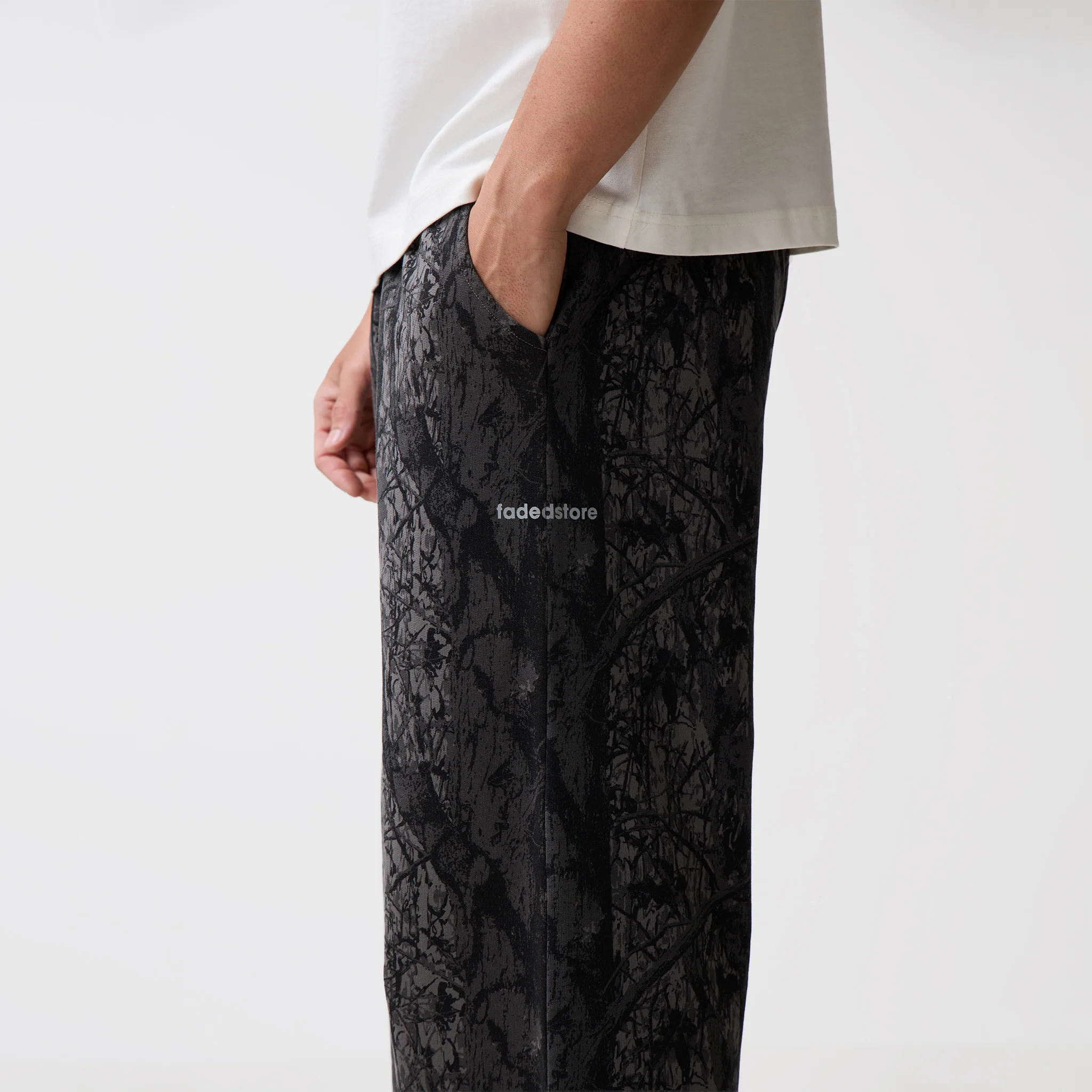 Wide Leg Jogger | Black Camo - Image 6