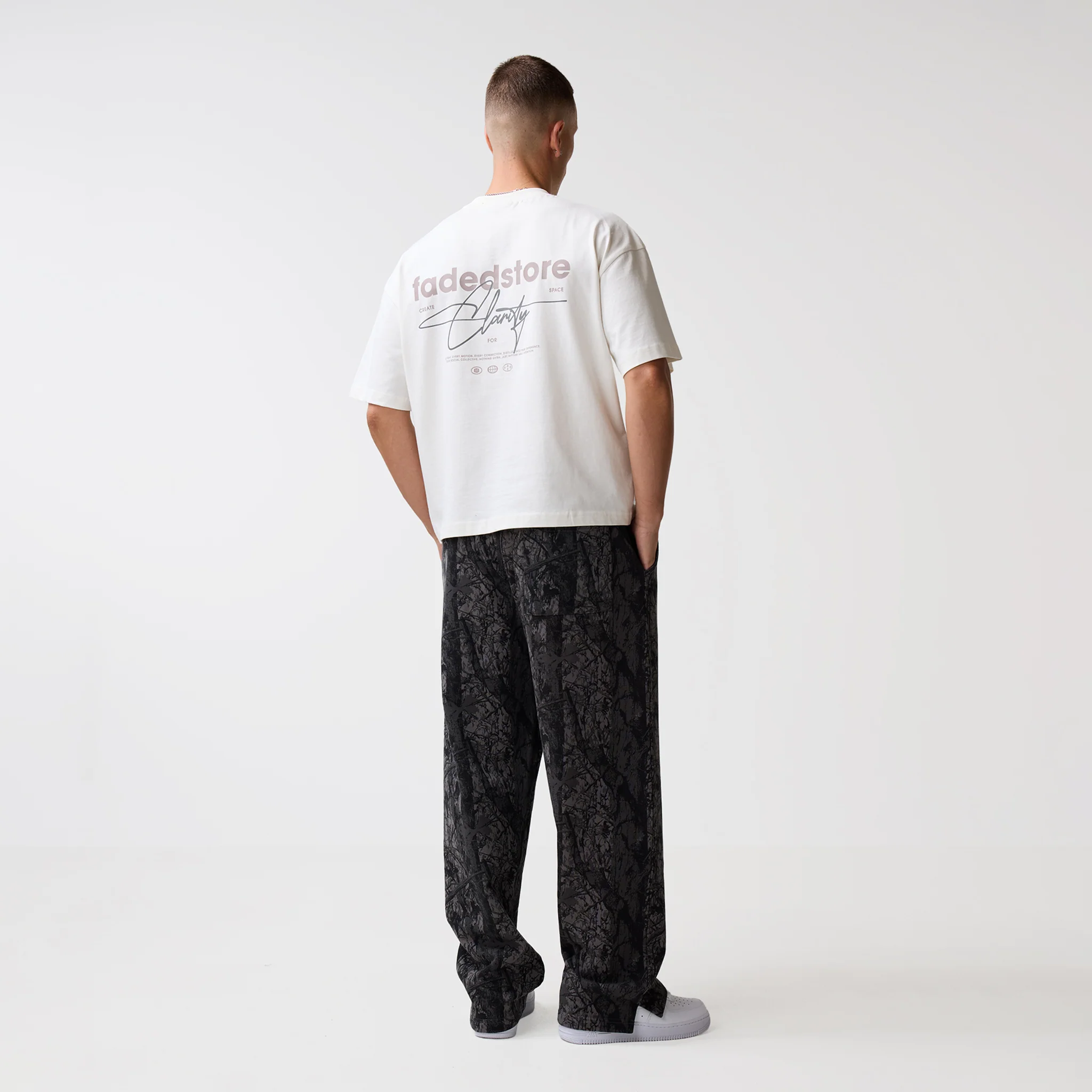Wide Leg Jogger | Black Camo - Image 7