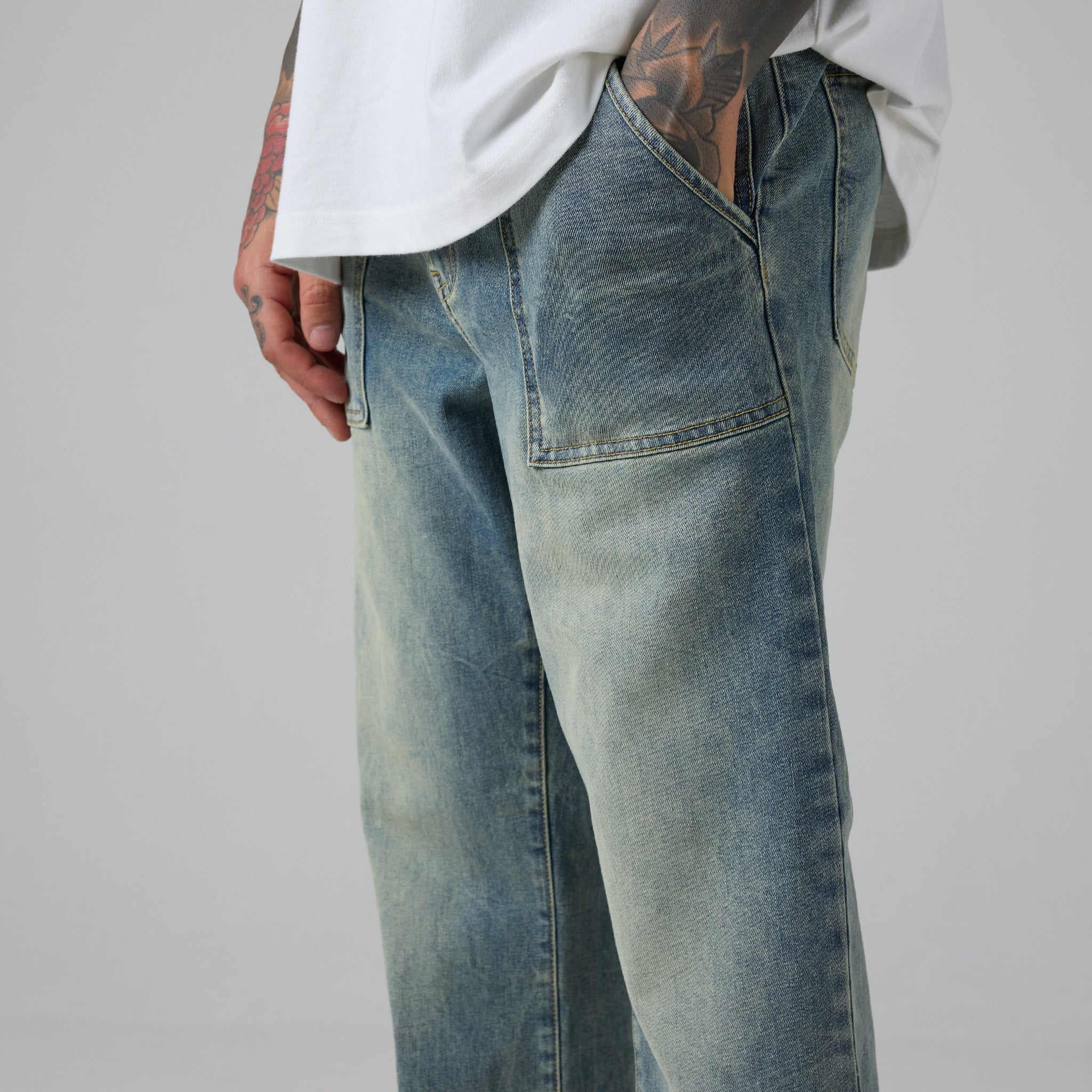 Worker Jean | Washed Blue - Image 5